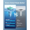 image:imageGoveeLife Smart Wireless Pool Thermometer P2 with WiFi Gateway Easy Read Folating Water Thermometer Digital IP68 Waterproof Ultra 1082ft App Alert for Swimming Pool Cold Plunge SPA CyanCyan