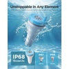 image:imageGoveeLife Smart Wireless Pool Thermometer P2 with WiFi Gateway Easy Read Folating Water Thermometer Digital IP68 Waterproof Ultra 1082ft App Alert for Swimming Pool Cold Plunge SPA CyanBlue