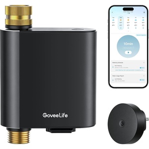 image:imageGoveeLife H5901 Smart WiFi Sprinkler Timer with Gateway 1 Water Outlet  1640ft GatewayDevice Range App Remote Control Weather Adaptive Brass Connectors IP67 2Yr Battery for GardenLawnYardSub1G Gateway1 Pack